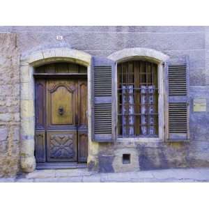  Stone Doorway with Wooden Door and Metal Knocker, Arles 