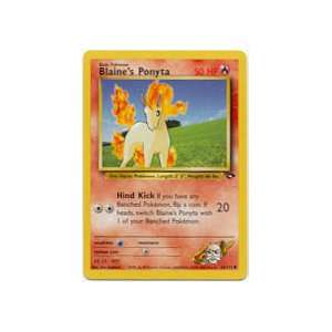   Gym Challenge Unlimited Common Blaines Ponyta 64/132 Toys & Games