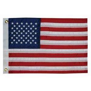 Deluxe Sewn 50 Star U.S. Flag 20 in. X 30 in. Patio, Lawn 