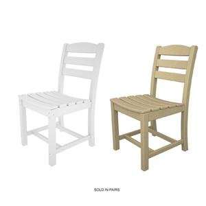  Polywood La Casa Cafe Armless Dining Chair   Sold in Pairs 