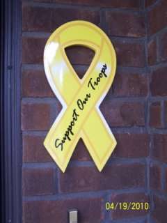 with 100 % american materials yellow ribbon support our troops