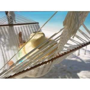  Woman Relaxing in a Hammock, Maldives, Indian Ocean 