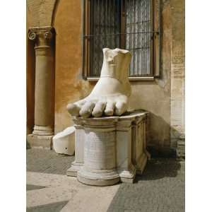  Statue of Large Foot, Capitol Hill, Rome, Lazio, Italy 