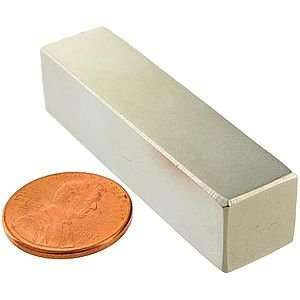  Neodymium Bar Magnet (1/2 in X 1/2 in X 2 in) Kitchen 