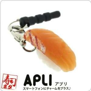  Sushi Charm Apli Earphone Jack Accessory (Salmon) Cell 