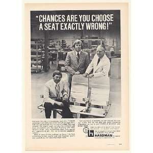  1974 Hardman Aircraft Airplane Passenger Seats Print Ad 
