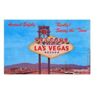  Welcome Sign, Las Vegas, Nevada Premium Poster Print 