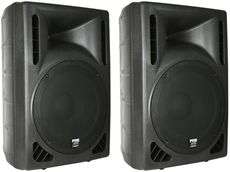   415 RS415 15 2400 Watt Active Powered DJ PA Speakers, Bi Amped  
