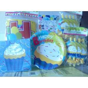 Boys or Girls Cupcake Theme Birthday Party Package for Larger Parties 