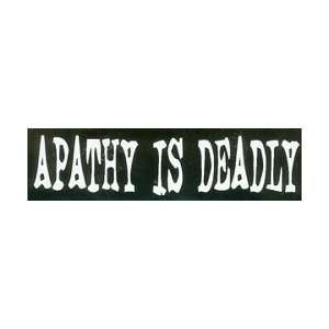 Infamous Network   Apathy Is Deadly   Mini Stickers 1.5 in x 5.5 in