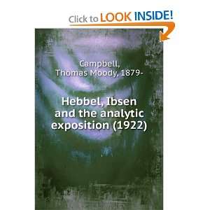  Hebbel, Ibsen and the analytic exposition (1922 