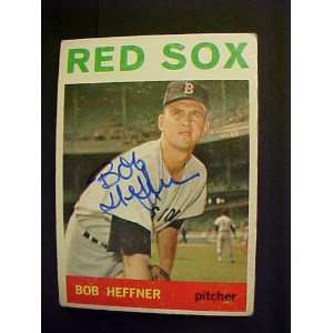  Bob Heffner Boston Red Sox #79 1964 Topps Autographed 