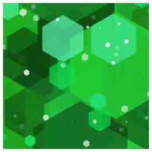  ArtScape 9 Green Hexagons Pool Table Cloth Sports 