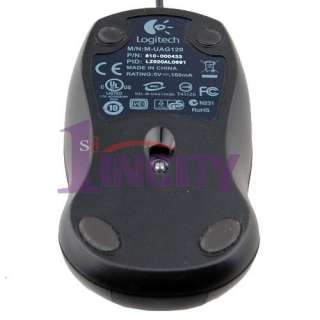 Logitech V100 M UAG120 Mini USB Optical Mouse With Case  