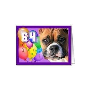  Happy 64th Birthday Boxer Dog Card Toys & Games