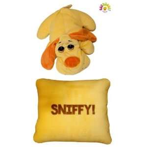 Get Me Out Pillows Soft Plush Stuffed Animal Pillow   Sad Dog Sniffy 