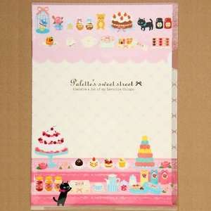  French bakery A4 plastic file folder pastry kawaii Office 