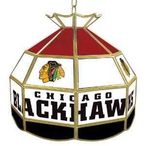  NHL Chicago Blackhawks Stained Glass Tiffany Lamp   16 