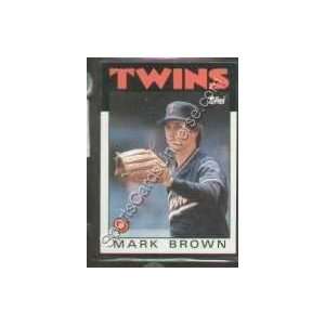  1986 Topps Regular #451 Mark Brown, Minnesota Twins 
