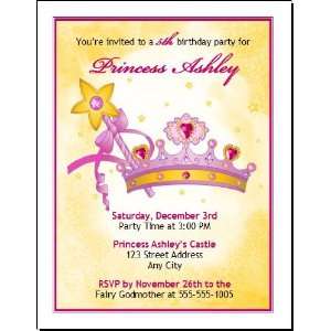Princess Tiara Birthday Party Invitation