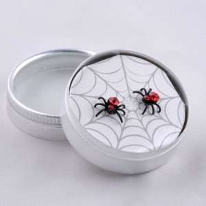  Black Widow Jeweled Spider Earings (Ruby Red) by Twos 