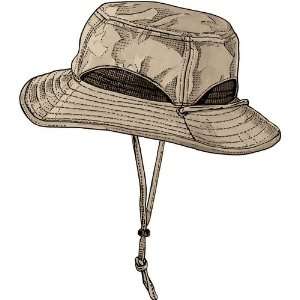  Mens Ventilated UPF 50+ Booney Hat   Khaki M Sports 