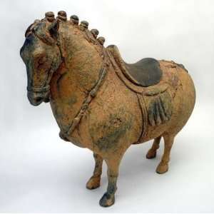  Chinese Tang Dynasty Fat Horse Asian Statue Sculpture 