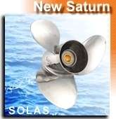 New Solas Prop Johnson 112 HP 1981 and up 13.75 x 13 Pitch Stainless 