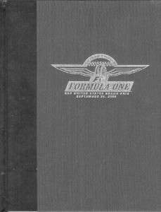 2000 Formula 1 USGP Program Limited Edition F 1 Indy  