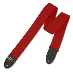  RED NYLON ADJUSTABLE GUITAR STRAP MADE IN USA Musical 
