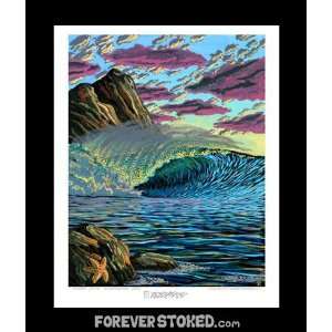  Forever Stoked STARFISH 8 X 10 in. Surf Print