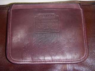 coach 8523 vintage bonnie cashin cordavan purple extra large briefcase 