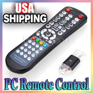 USB Wireless Media Desktop Computer PC Remote Control Controller For 