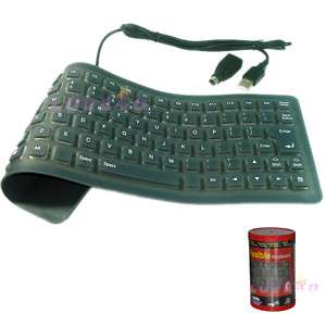NEW Mini Flexible Silicone Waterproof Keyboard USB/PS2  