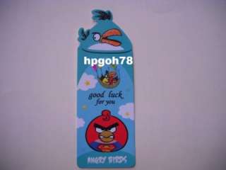   Angry bird bookmarks with all 5 different themes size 10 x 3.5cm