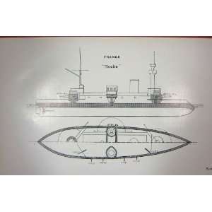  NAVY SHIP 1899 FRANCE HOCHE DESAIX KLEBER DUPLEIX PLAN 