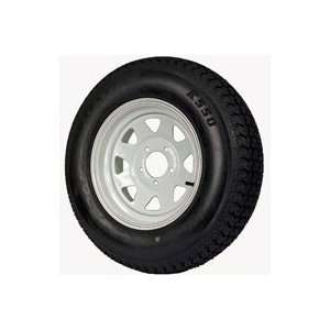  St205/75d 15 Trailer Tire & Custom Spoke Wheel Assembly 