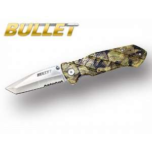  3.25 Bullet Jungle Camo Spring Assisted Folding Knife 