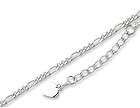 Sterling Silver Figaro Anklet Adjustable Ank