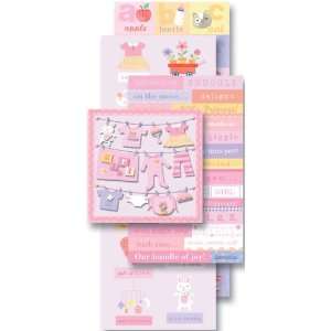  Flip Pack Sticker Embellishments Baby Girl