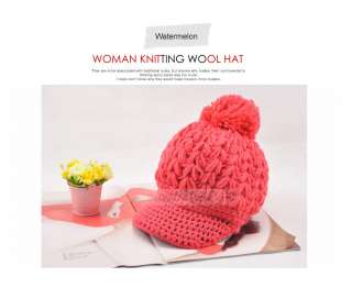 M11102 Womens Brand New Lovely Winter Duck Like Beanie Crochet Knit 