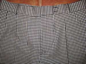 Giorgio Sant Angelo Wool Dress Pants Bk Check Size 12  
