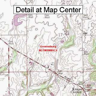   Map   Greensburg, Indiana (Folded/Waterproof)