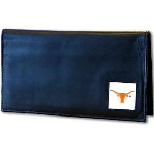  Texas Longhorns Deluxe Leather Checkbook Cover Sports 