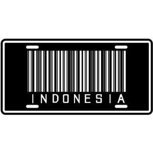   NEW  INDONESIA BARCODE  LICENSE PLATE SIGN COUNTRY