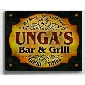  Ungas Bar & Grill 14 x 11 Collectible Stretched 