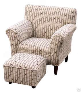 Stars & Stripes Boys Upholstered Chair & Ottoman NEW  