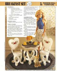 Cool Fashion Doll Breakfast Set pattern Annies Attic  