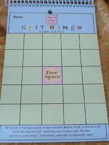 New Baby Shower Gift Bingo Game For 50 Guests  