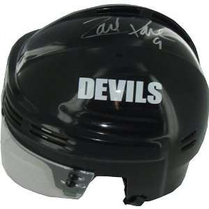  Zach Parise New Jersey Devils Autographed Mini Helmet 